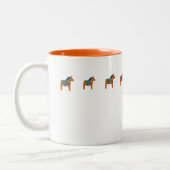 Orange Horse Tasse (Links)