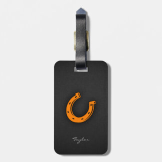 Orange Horseshoe Gepäckanhänger