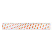 Orange Horseshoe Silhouette Moderner Reiterspass Ripsband (Vorderseite)