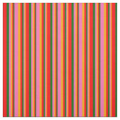 Orange, Hot Pink, Dunkelgrün und Rotmuster Stoff (Muster)