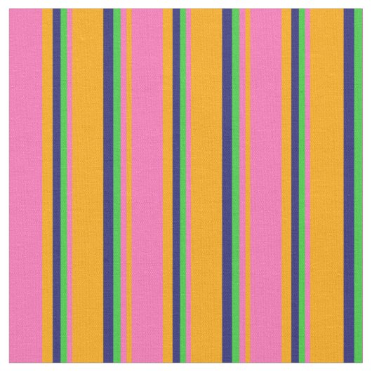 Orange, Hot Pink, Lime Green und Midnight Blue Stoff (Nahaufnahme)