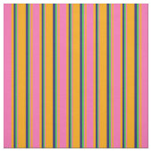 Orange, Hot Pink, Lime Green und Midnight Blue Stoff (Muster)