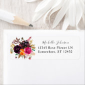 Orange, Hot Pink und Lila Rücksendeadresse (Insitu)