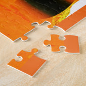 Orange hot space art puzzle (Seite)