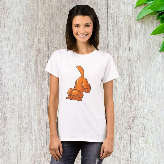 Orange Hound Dog T-Shirt