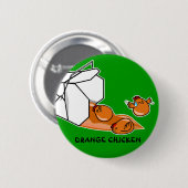 Orange Huhn-Entweichen Button (Vorne & Hinten)