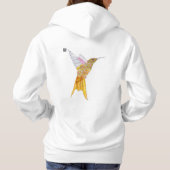 Orange Hummingbird  Hoodie (Rückseite)