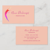 Orange Hummingbird Visitenkarte (Vorne/Hinten)