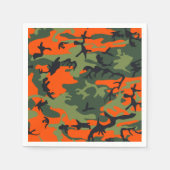 Orange Hunter Camouflage Serviette (Vorderseite)