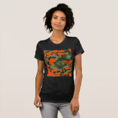 Orange Hunter Camouflage T-Shirt (Vorne ganz)