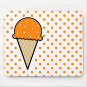 Orange Ice Creme Cone Mousepad (Vorne)