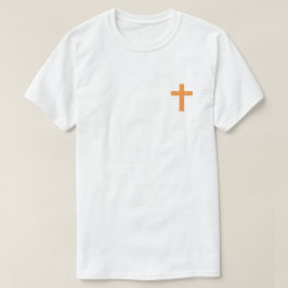 Orange ich glaube an Jesus T - Shirt