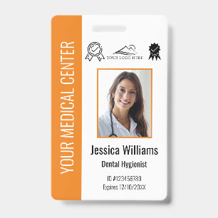 Orange-ID des personalisierten medizinisch zertifi Ausweis