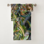 Orange Iguana, Belize Fotografie Badhandtuch Set (Insitu)