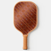 Orange Ikat 5 Pickleball Schläger (Rückseite)