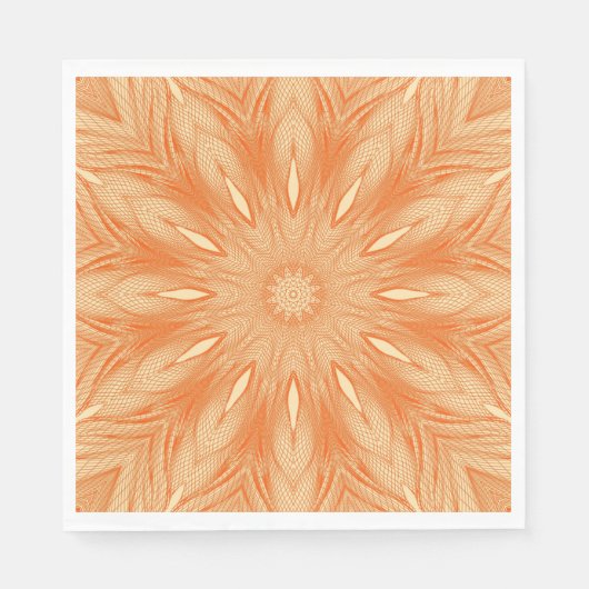 Orange Imitate Tulle Design Serviette (Vorderseite)