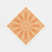 Orange Imitate Tulle Design Serviette (Ecke)