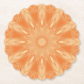Orange Imitate Tulle Design Untersetzer (Vorderseite)