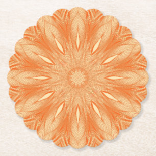 Orange Imitate Tulle Design Untersetzer
