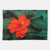 Orange Impatiens Blume Geschirrtuch (Horizontal)