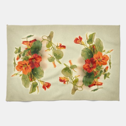 Orange indische Kresse Handtuch (Horizontal)