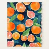 Orange Individuelle Name Planer (Rückseite)