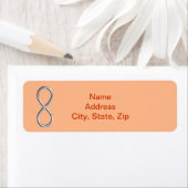 Orange Infinity Wedding Address Labels (Insitu)