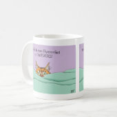 Orange Ingwer Lila Süßer Katzenpapa Vatertag Kaffeetasse (Vorderseite Links)