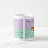 Orange Ingwer Lila Süßer Katzenpapa Vatertag Kaffeetasse (Mittel)