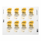 Orange Ink Shampoo Conditioner Labels (Vorne)