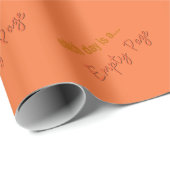 Orange Inspiration-Quote-Typografie Geschenkpapier (Rolleneckpunkt)