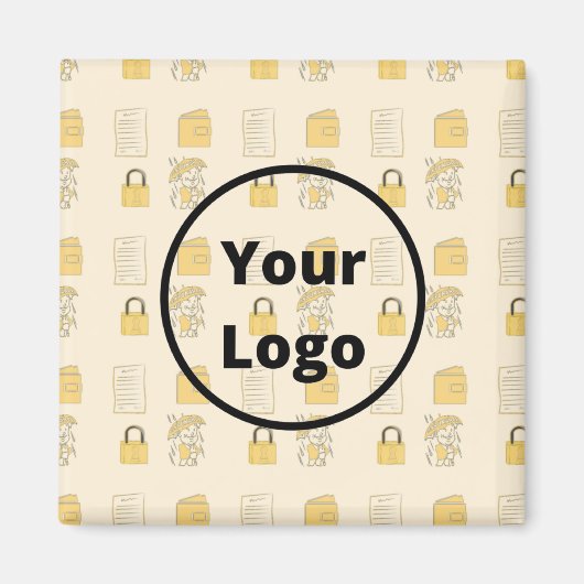 Orange Insurance Business Magnet (Vorne)