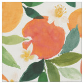 ORANGE INTOXICATION Citrus Muster Stoff (Nahaufnahme)
