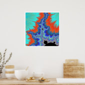 Orange Inversion Poster (Küche)