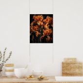 Orange Iris Blume Art Print Poster (Küche)