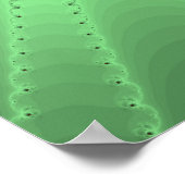 Orange Iris Fraktal Poster (Ecke)