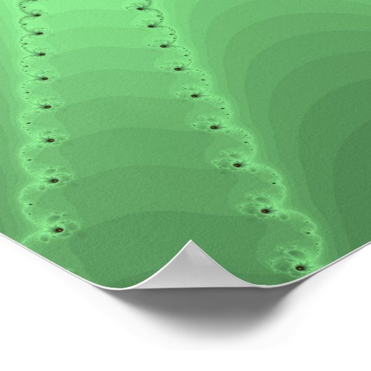 Orange Iris Fraktal Poster (Ecke)