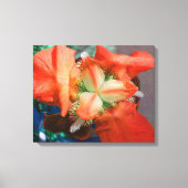 Orange Iris Leinwand (Vorderseite)
