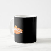 Orange Is The New Idiot Lemon Bleached Funny Sayin Kaffeetasse (Vorderseite Links)