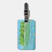 Orange Island Gepäckanhänger (Vorderseite vertikal)