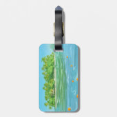 Orange Island Gepäckanhänger (Rückseite vertikal)