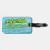 Orange Island Gepäckanhänger (Rückseite horizontal)