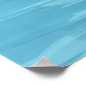 Orange Island - Painterly Seascape Poster (Ecke)