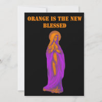 Orange ist die neue Ikone der seligen Jungfrau Mar