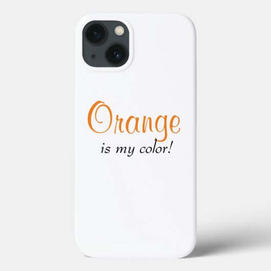 Orange ist mein farblich Niedliches Girlangebot Case-Mate iPhone Hülle (Rückseite)