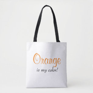 Orange ist mein Niedliches Farbangebot Tasche