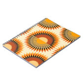 Orange Ivory Blume Sternmuster Notizblock (Linke Seite)
