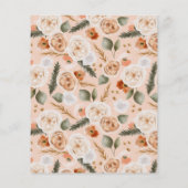 Orange Ivory Moss Blumenladen Details zur Hochzeit (Rückseite)