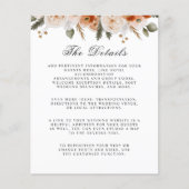 Orange Ivory Moss Blumenladen Details zur Hochzeit (Vorderseite)