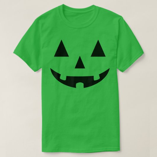 Orange Jack O Lantern Halloween Costume Tee Shirt (Design vorne)